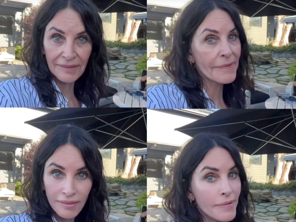 Courteney Cox Has Hysterically Candid Reaction After Using Viral Tiktok Ageing Filter The 